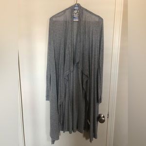 Three Dots gray open cardigan. Size M